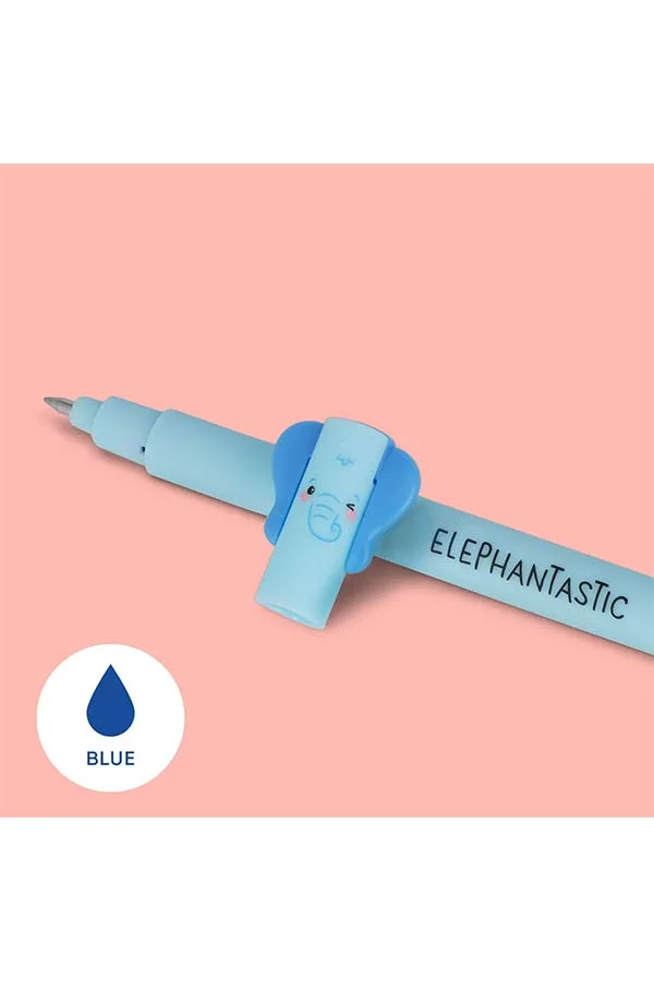 El bolígrafo borrable 'Elephantastic' es perfecto para quien aprecia la precisión. Su tinta azul y diseño de elefante hacen de cada escritura una tarea memorables.