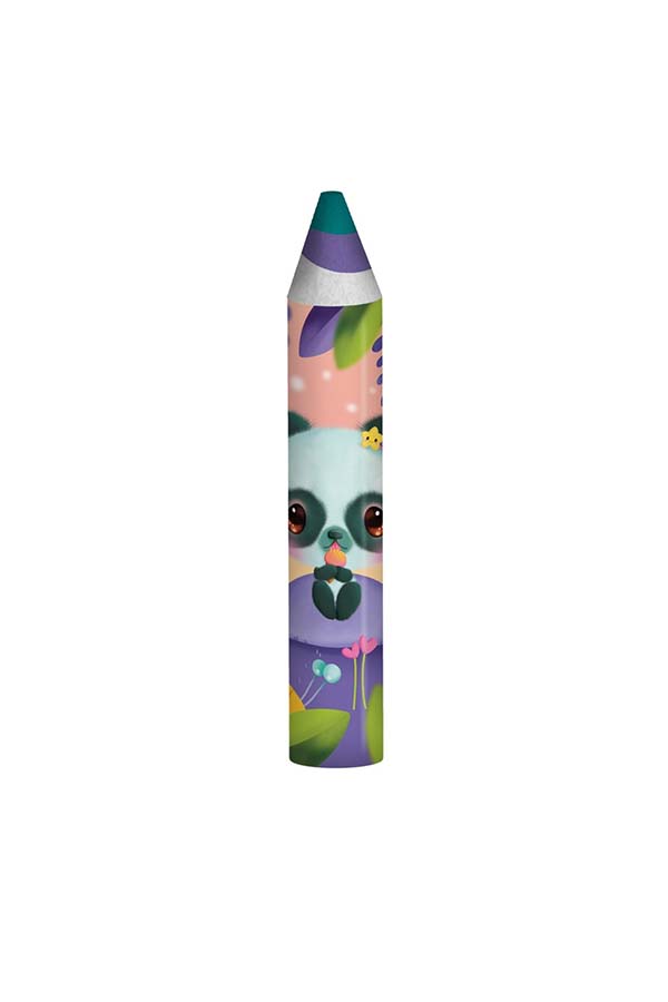 Goma en forma de lápiz con el encantador Pally Panda de la colección Bango Berry. Con colores vibrantes y un diseño adorable, esta goma es perfecta para quienes buscan un toque de creatividad y diversión en su papelería diaria.