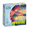 Imagen de la caja de "Spy Code", un juego educativo de lógica para 1-2 jugadores. Incluye 84 desafíos de diferentes niveles de dificultad, diseñado para estimular el pensamiento lógico y estratégico en niños mayores de 7 años.