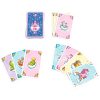 Aquí se muestran las cartas del juego Unicornio Destello de HABA, con ilustraciones encantadoras de animales y unicornios. Estas cartas se utilizan en actividades que potencian la memoria, la asociación y el juego en equipo.