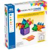 Este set de 46 piezas de Magna-Tiles combinado con microMAGS permite a los niños aprender y jugar de una manera innovadora, utilizando las nuevas formas y colores para crear diversas estructuras y diseños geométricos.