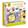 Crea Dudú Colour Chef es un juego de pintura para niños en el que pueden crear sus propias "comidas" utilizando los dedos. Este set incluye varios colores de pintura y figuras diseñadas para que los niños pinten y aprendan jugando. Perfecto para niños a partir de 2 años, promoviendo la creatividad y la diversión.