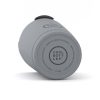 Vista inferior de la taza térmica Cool Bottles 330ml en gris. Su diseño robusto y funcional es ideal para cualquier ocasión.