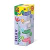 Set de plastilina Relax Dough de SES con 4 colores relajantes: azul, blanco, verde y rosa. Plastilina suave, segura y vegana, perfecta para moldear y desarrollar la creatividad infantil.