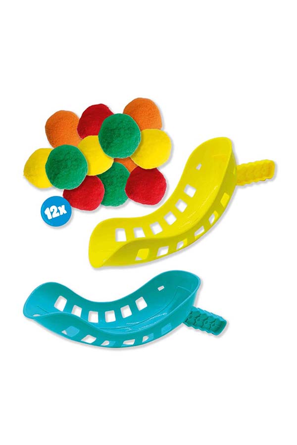 El Juego Splash Water Catch de SES incluye dos lanzadores en colores vibrantes y 12 pompones de agua reutilizables. Perfecto para jugar en la piscina, la playa o el jardín, asegurando horas de entretenimiento refrescante.