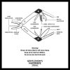 Ilustración técnica que muestra las 12 funciones de la herramienta, incluyendo alicates, cuchillo, destornilladores y abrebotellas, con etiquetas que identifican cada parte.