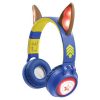 Primer plano de los auriculares de la Patrulla Canina con detalles de Chase, incluyendo orejas de perrito con luces LED. Son ajustables y cómodos para un uso prolongado.