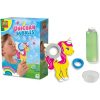 Un set mágico con todo lo necesario para hacer pompas de jabón con forma de unicornio. Perfecto para regalar y para que los niños disfruten de un juego seguro y creativo al aire libre.