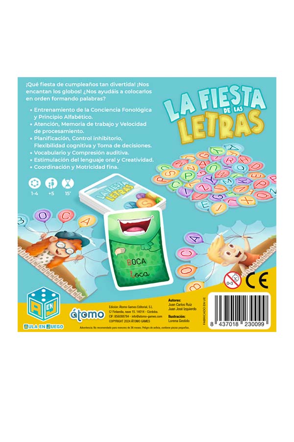 Entrena la conciencia fonológica, memoria, creatividad, motricidad fina y mucho más.