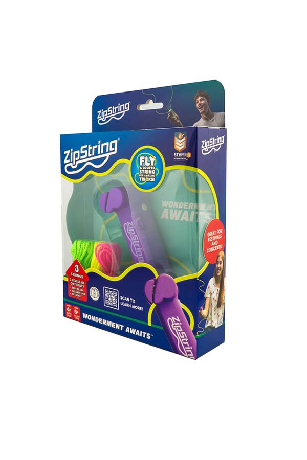 Explora la magia del movimiento con ZipString morado. ¡Vuelo de cuerda sin enredos y diversión asegurada!