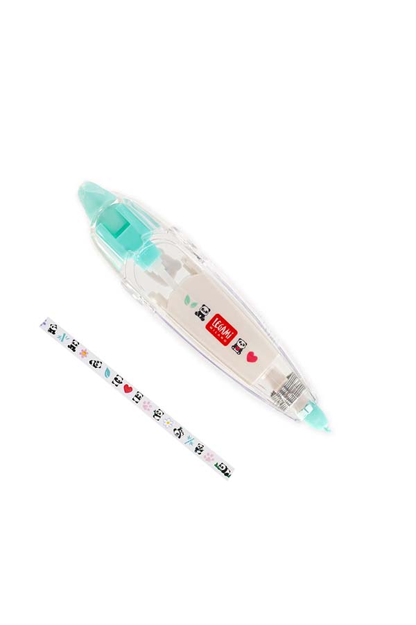 Aplica fácilmente cintas con simpáticos pandas y detalles divertidos. Perfecto para scrapbooking, manualidades y decorar cualquier superficie de papel.