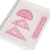 Herramientas de geometría flexibles y precisas, con un diseño encantador para el día a día escolar.