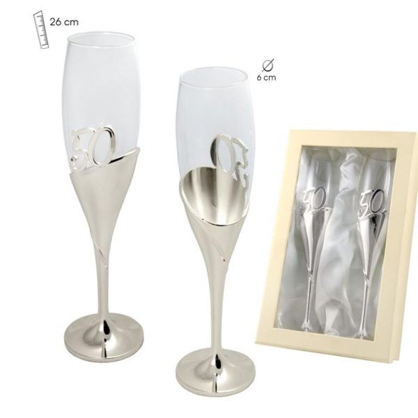 Set de 2 Copas de Cava 50 Aniversario