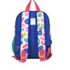 Mochila cómoda con refuerzo y diseño alegre por toda la parte trasera.