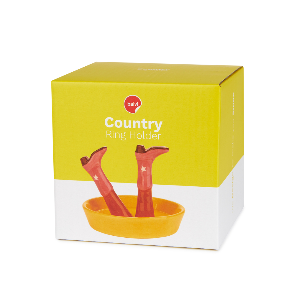 Porta anillos Happy Legs Country cerámica - Imagen 2