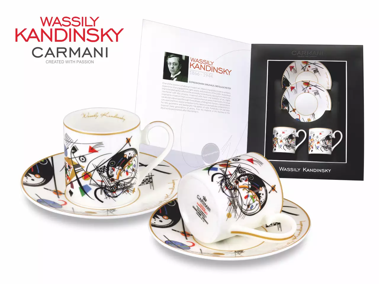 Juego de 2 tazas de espresso - Wassily Kandinsky - Línea transversal