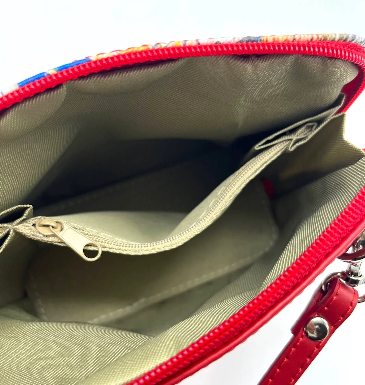 Bolso de cuero genuino estampado, hecho en Italia - Imagen 2