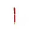 Bolígrafo elegante en color rojo con detalles dorados y diseño exclusivo Nicole Lee. Escritura suave y cómoda.