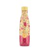 Botella reutilizable de acero inoxidable con elegante diseño floral inspirado en el estilo flamenco. Una edición exclusiva de Rocío Peralta llena de color, arte y personalidad.