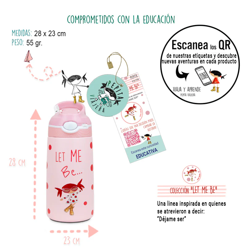 Botella térmica infantil Let Me Be - Pepita Viajera - Imagen 5