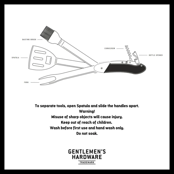 Alternative view of BBQ Multi Tool - Gentlemen's Hardware