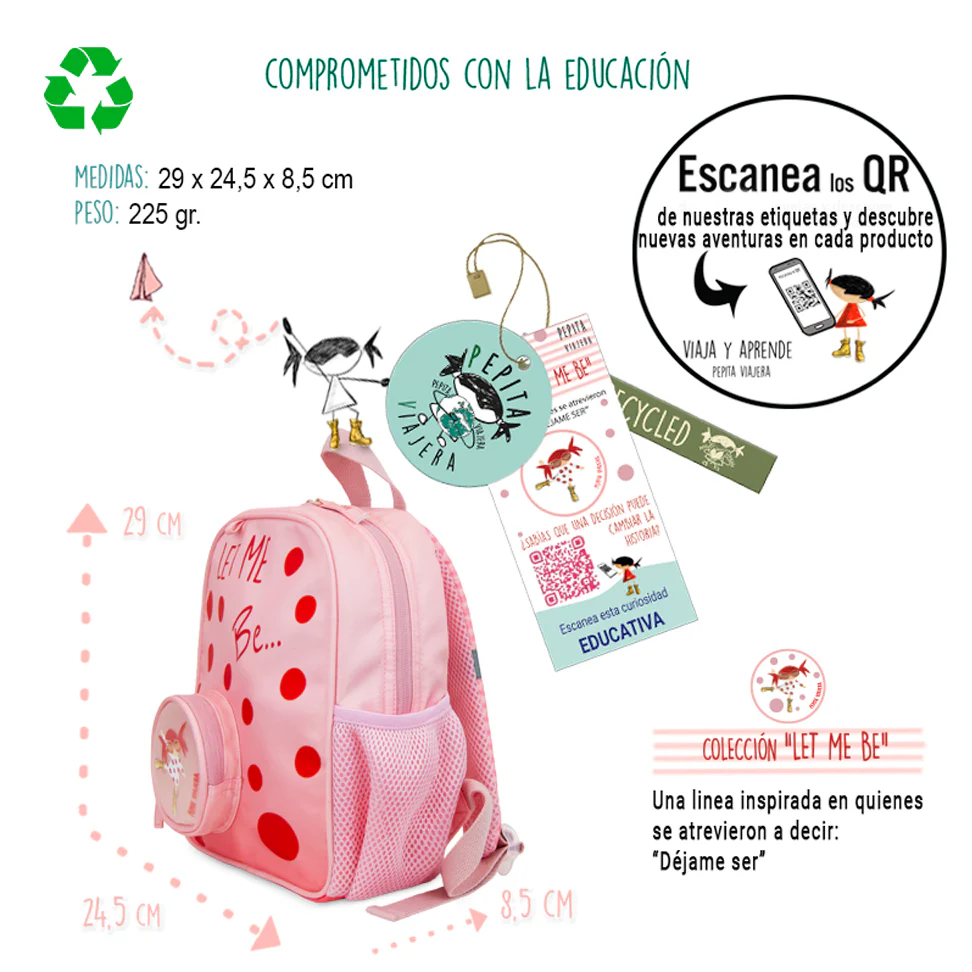 Mochila Infantil Let Me Be - Pepita Viajera - Imagen 4