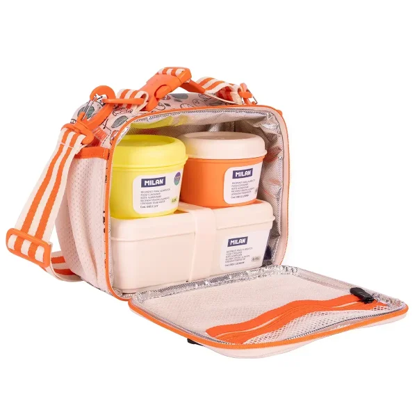 Bolsa isotérmica porta alimentos (3,5 L) con 3 recipientes- Milan